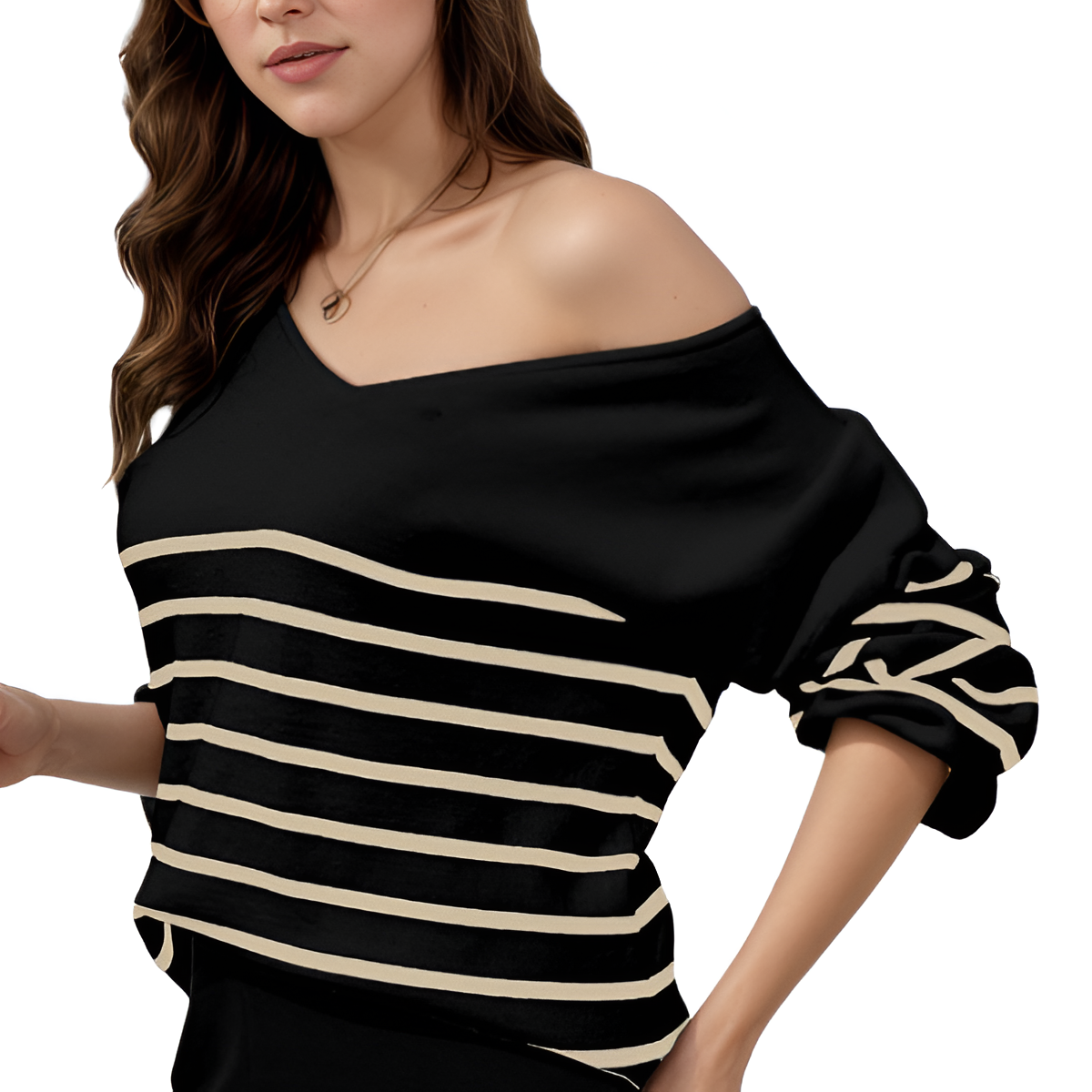 Two Piece For Women With Knit Sweater Top And And Matching Pants Loungewear - Image 2