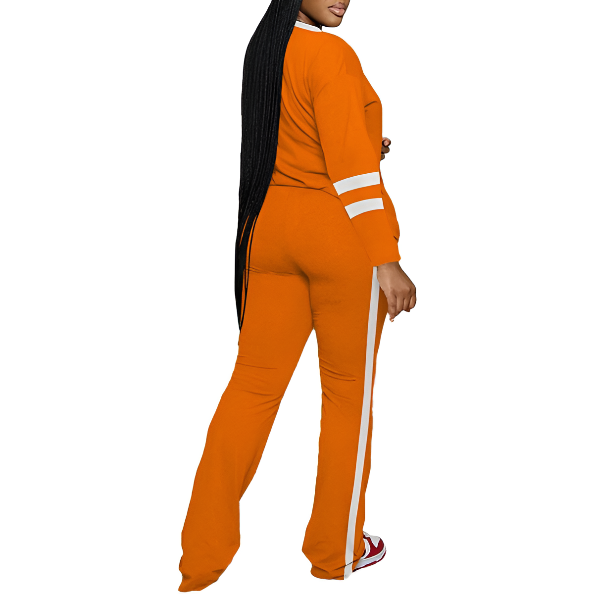 Two Piece Lounge Sets For Women With Long Sleeve Casual Top And Flare Pants - Image 12