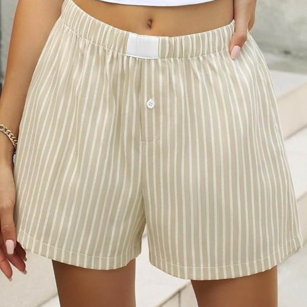 Women Gingham Plaid Boxer Lounge Shorts - Image 21