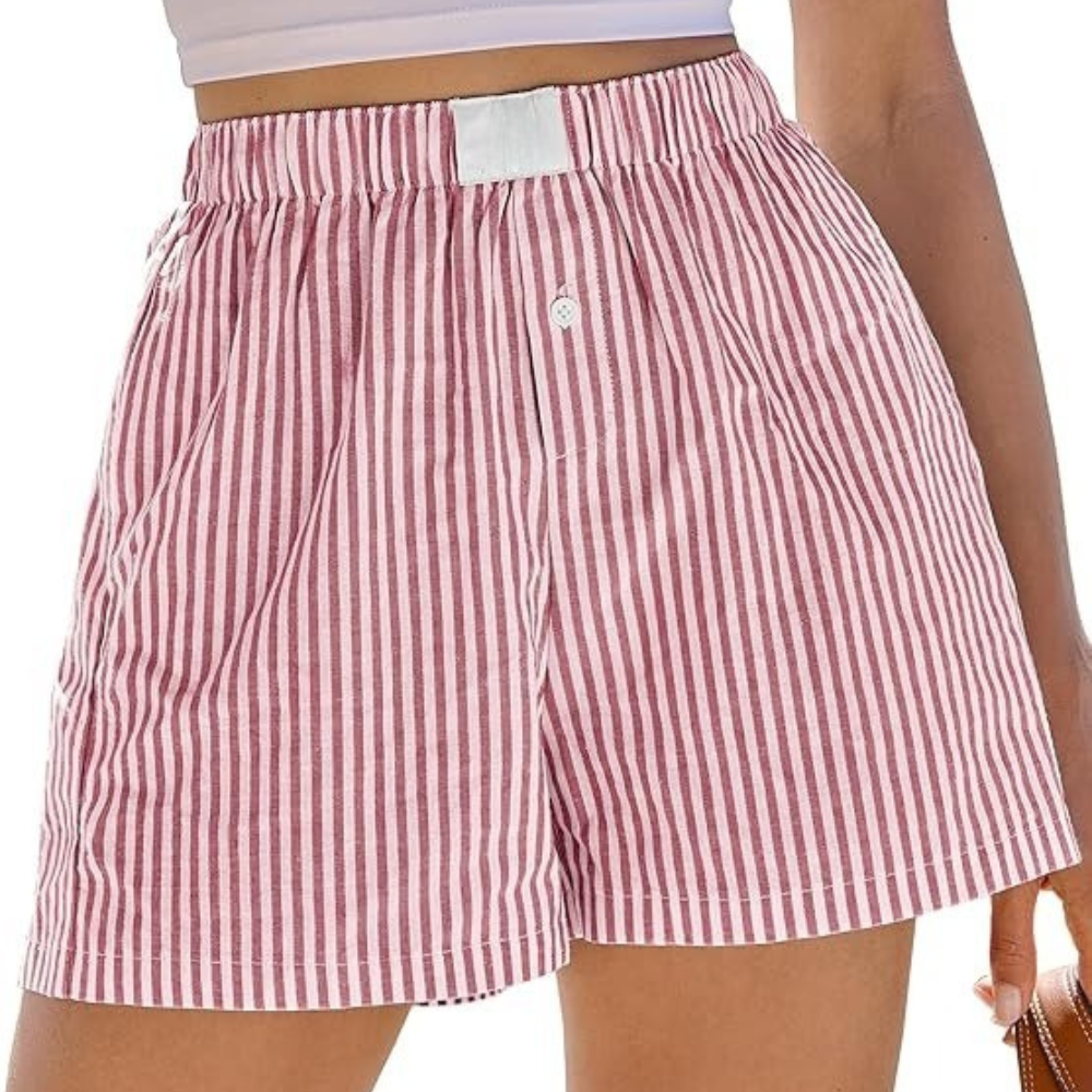 Women Gingham Plaid Boxer Lounge Shorts - Image 20