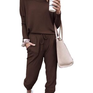 2 Piece Long Sleeve Lounge Outfit Set