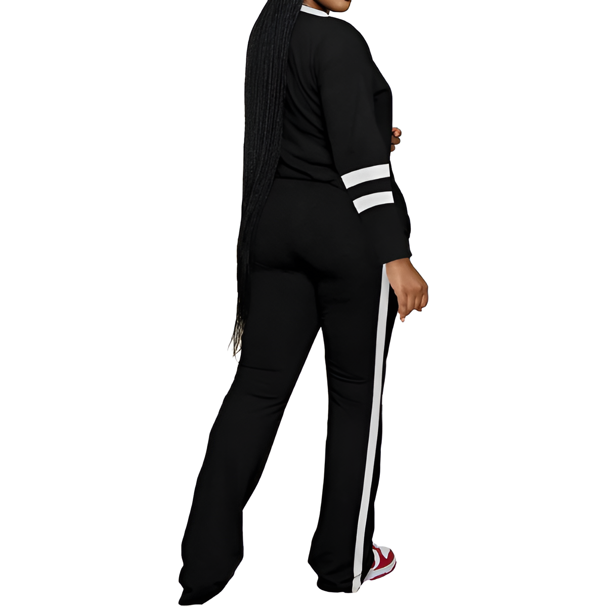 Two Piece Lounge Sets For Women With Long Sleeve Casual Top And Flare Pants - Image 20