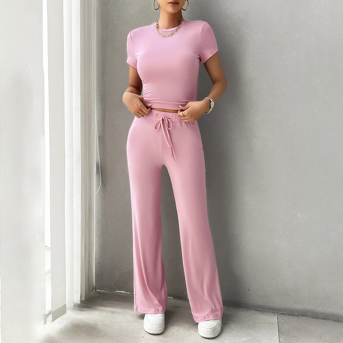 Casual Matching Lounge Set For Women - Image 5